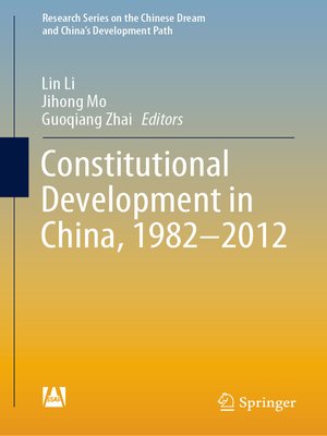 cover image of Constitutional Development in China, 1982-2012